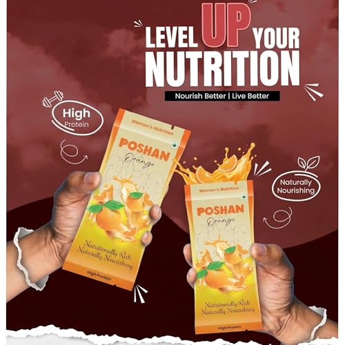 Image of POSHAN Women's Nutrition Orange Protein Bar, 40 g | 8g Protein with 4G Fiber |No Added Sugar, 100% Vegetarian & Gluten-Free| Made with Dates, Ragi and Superfoods|No Trans Fat |Pack of 3