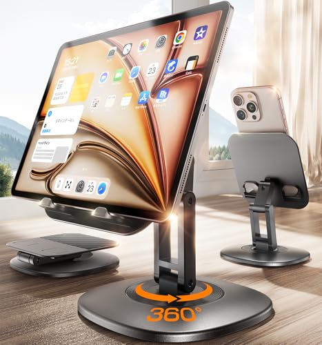 Amazon.co.jp: タブレット スタンド 【3Dプレミアム·角度調整+安定性 3