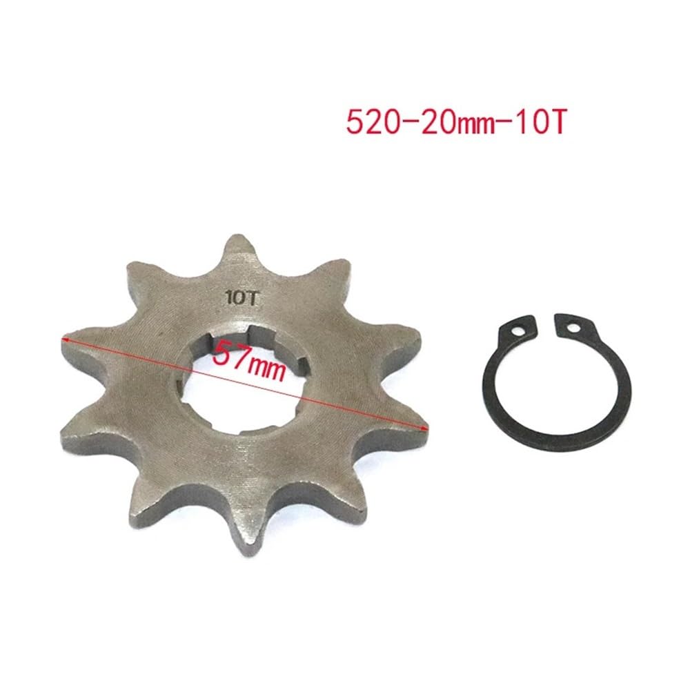 520 20 mm vorderes Motorritzel passend for Ho Lifan ZongS ATV Quad Dirt Pit Bike Buggy Motorrad(520-20mm-18T)