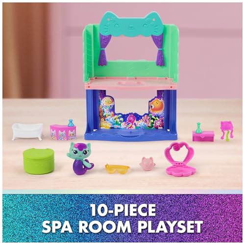 Gabby's Dollhouse The Movie, MerCat's Spa-wesome Bathroom Playset Set - image 4