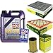 Produktbild QR-PARTS 69371426 Filter Set Inspektionspaket 5 Liter Liqui Moly Motoröl Leichtlauf High Tech 5W-40 MANN-FILTER Innenraumfilter Luftfilter Ölfilter