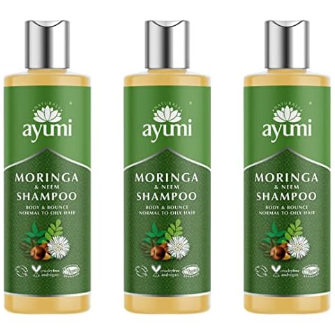 Champú Ayumi Moringa & Neem, 3 x 250ml Cover