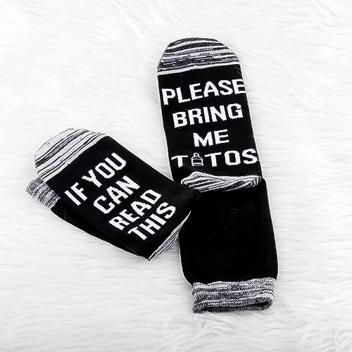 Chaussettes If You Can Read This Bring Me T coton JXGZSO lot de 2
