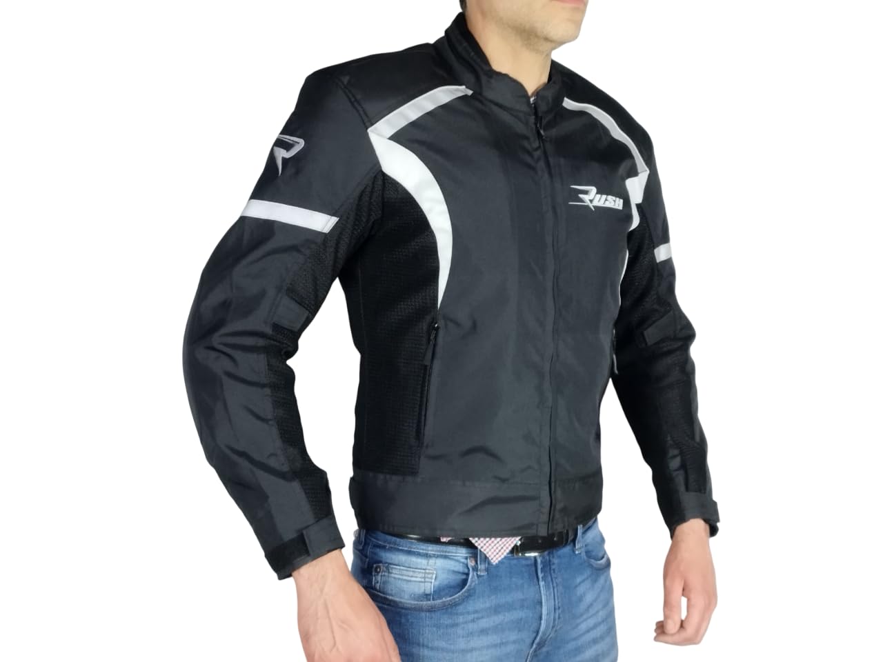 WinNet Giacca Giubbotto da Moto leggeroprimaverile autunnale Traforato traspirante Ventilato per l'Estate con Protezioni estivo
