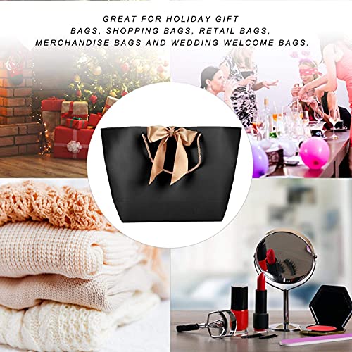 10 Pezzi Sacchi di Carta Nera di Alta qualità