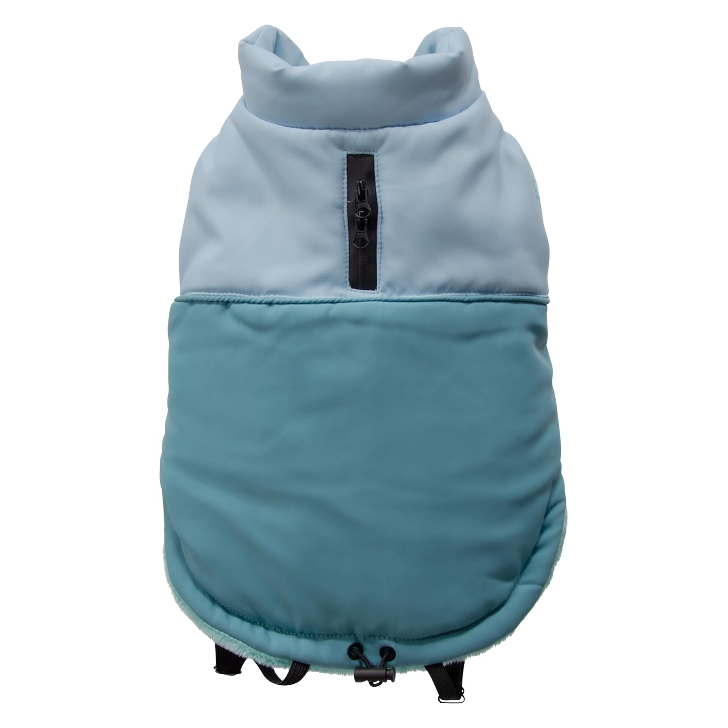 JACK AND VANILLA, 5Th Avenue Dogwalk Dog Fleece Jacket, Optimal Comfort, Stylish Design, Easy to Care, Ideal for All Occasions, Large, Light Blue, Model 5Th Avenue Dogwalk