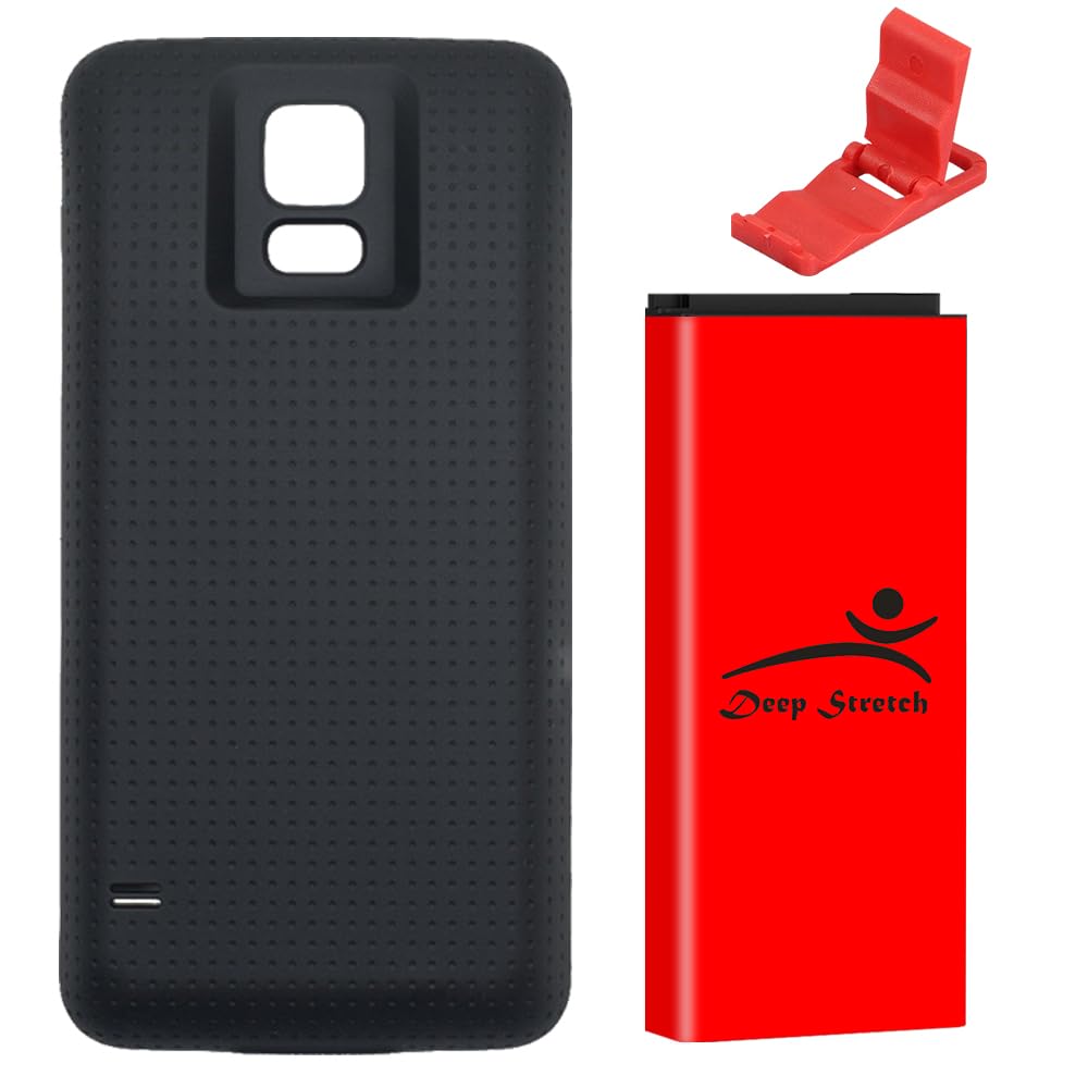 Long Endurance 8900mAh Extended Rechargeable Battery Cover Folding Bracket Compatible with AT&T Samsung Galaxy S5 SM-G900A Cellphone
