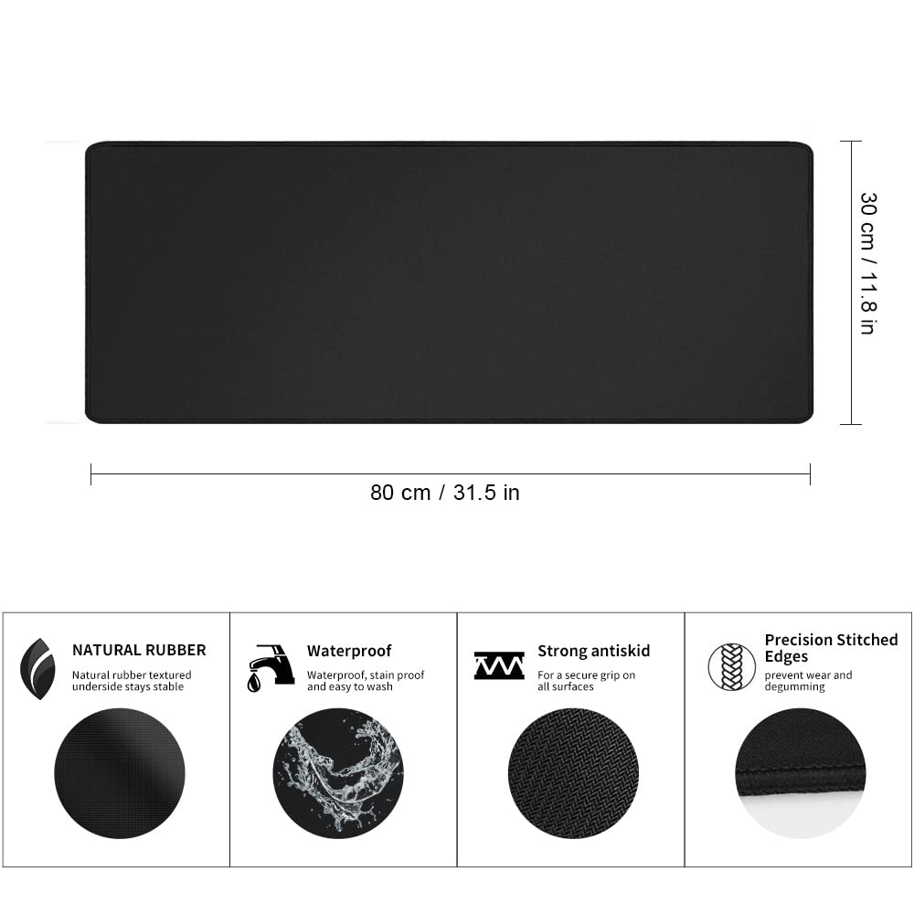 Large Gaming Mouse Pad (800 * 300 * 3 MM), Extended Large Mouse Mat - Cimetech | UK