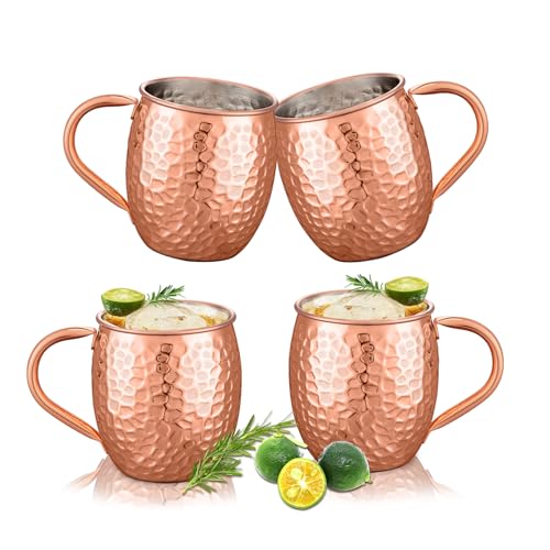 UNISWEET Stone-Pattern Copper Mugs