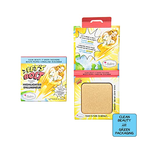 theBalm Let's Bolt Highlighter|Iluminador Polvo Compacto|Iluminador|Highlighter|Efecto Iluminador|Maquillaje|Maquillaje Vegano|MakeUp|Shinning|Cruelty Free|Veggie MakeUp|Textura Sedosa |Larga Duración