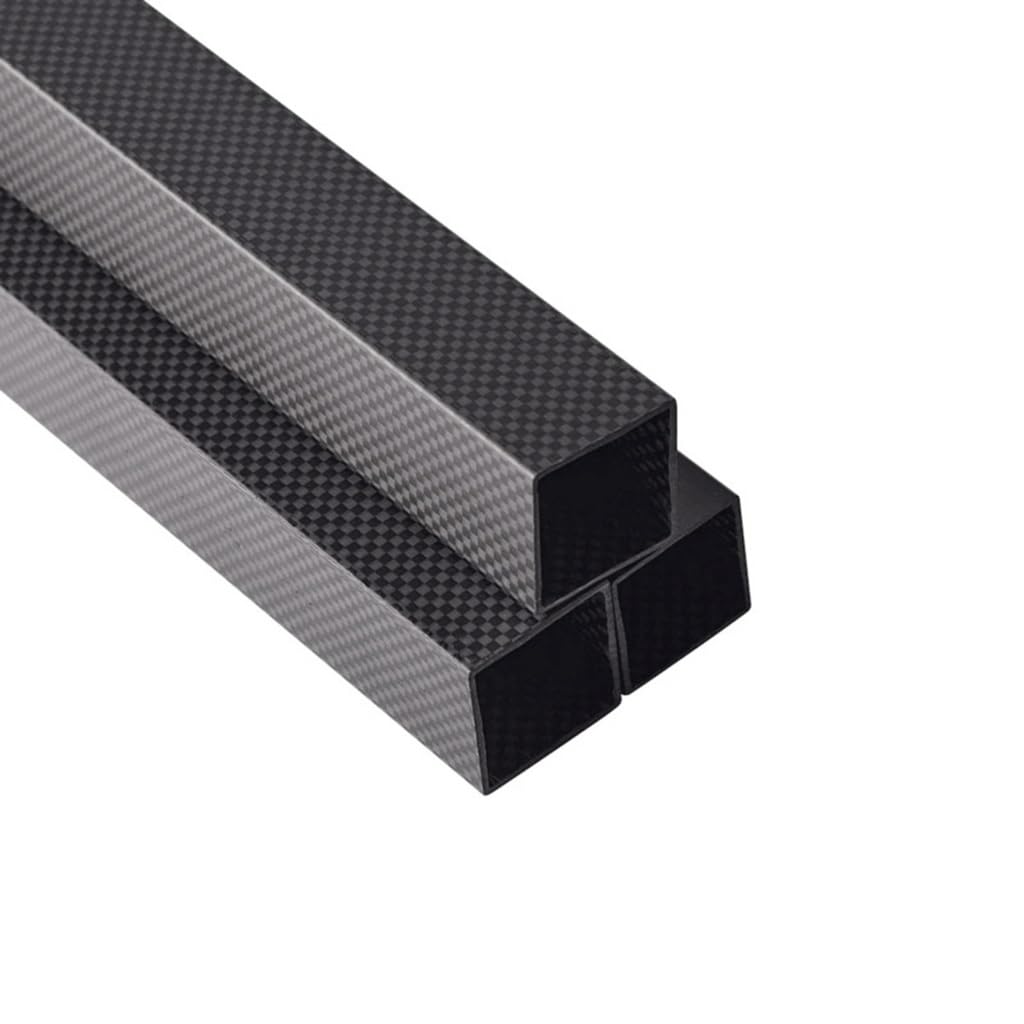 3K Matowa rura kwadratowa z włókna węglowego 1000 mm Pusta prostokątna rura do majsterkowania sprzętu sportowego, 1 szt.(14x14x10x1000mm)