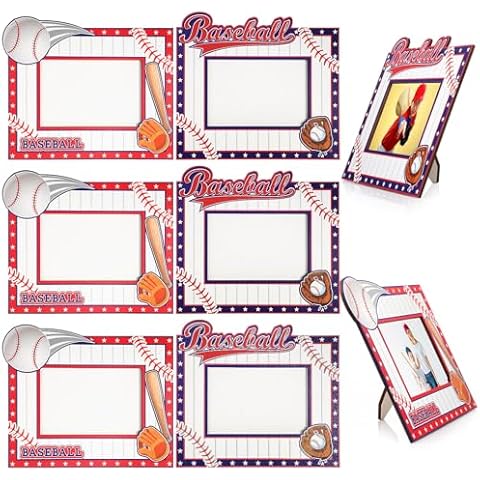 Blosssound 6 Pcs Baseball Picture Frames Cover