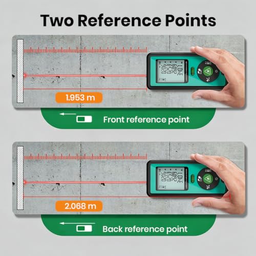 Image of SERPLEX Laser Distance Meter 120m Backlit Display Dual Level