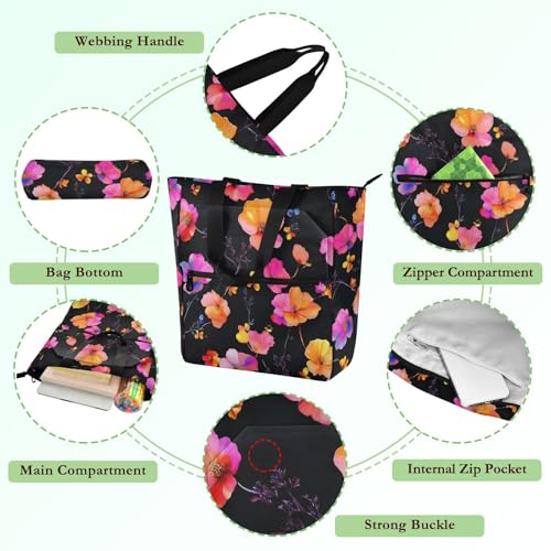 Bolsa de libros para compras y escuela, accesorio impermeable con cremallera 5