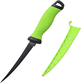 Entsport Outdoors Fillet Knife Professional Fishing Knives Non-Stick Coating Stainless Steel Blade Boning Knife with Sheat...