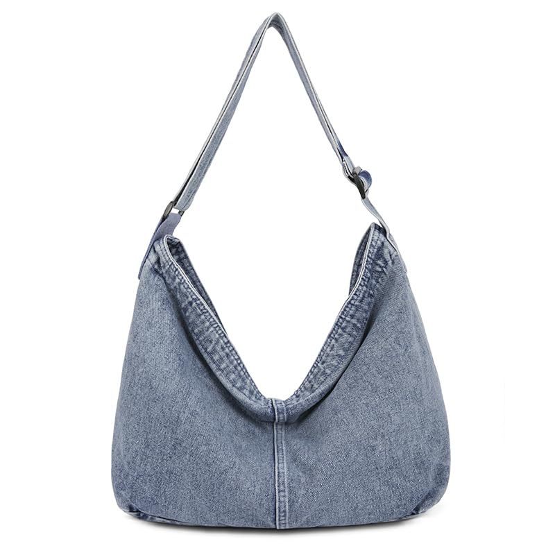 Denim Crossbody Bag Grunge Aesthetic Messenger Bag Gothic Purse Grunge Fairy Clothes Y2k Bag Women ShoulderTote Bag