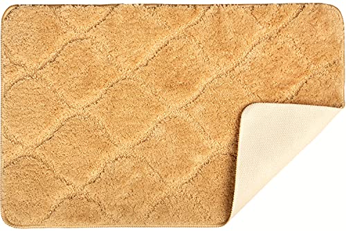 Euromat Badezimmerteppich rutschfeste Weichen Mikrofaser Badematte Badteppich Badvorleger (Beige Vanille, Teppich 50x80… – Bild 3