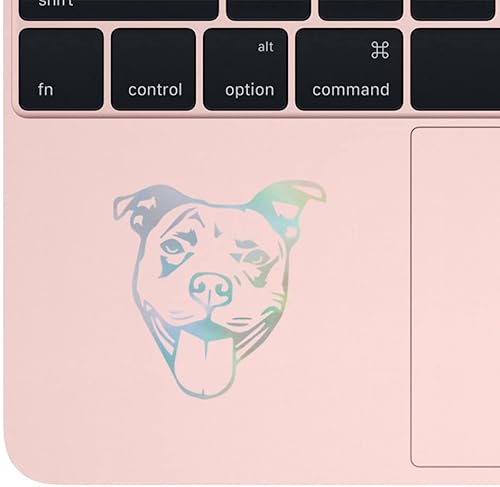 Miniatura 4 de Pitbull - Plantilla de cara 1 (holograma) (juego de 2) calcomanías de vinilo impermeables de alta calidad para laptop, teléfono, accesorio para