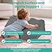 Baby Tummy Time Prop for Neck and Shoulder Strength Growth, Memory Foam Nursery Support for Infant Baby Washable Removable Cover