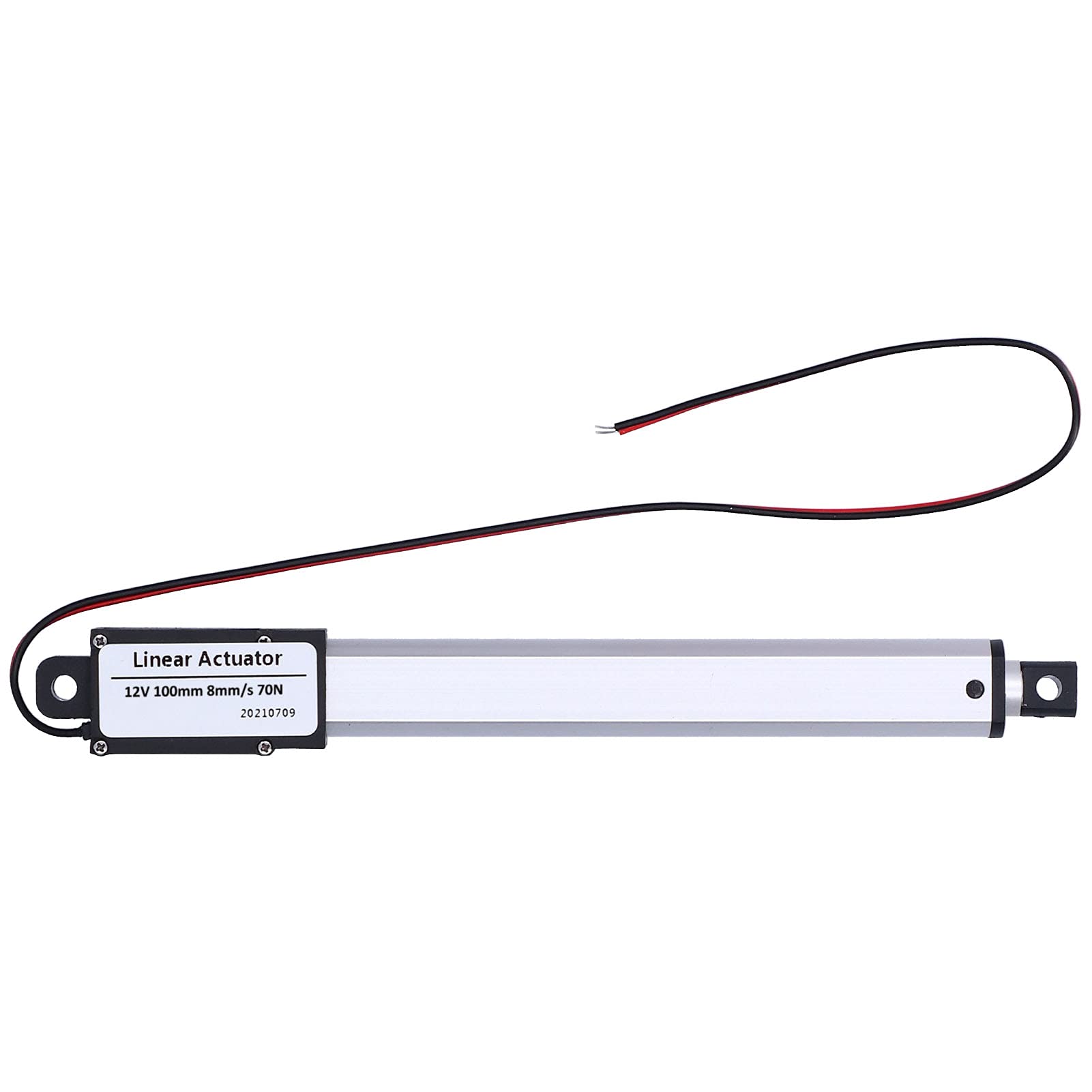 DC 12V 100mm Lineartechnik-Aktuatoren, Linearaktuator Interner Endschalter Geräuscharmer elektrischer Mini-Linearaktuator für die industrielle Landwirtschaft 100mm-8mm/s-70N