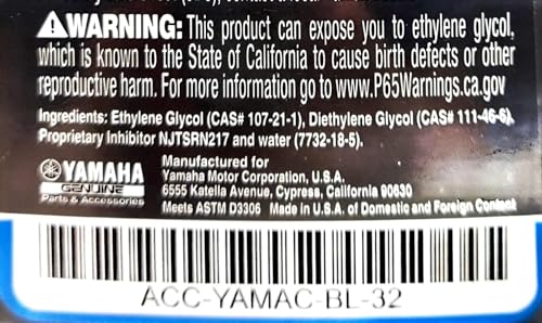 Yamaha Yamalube Pre-Diluted Antifreeze