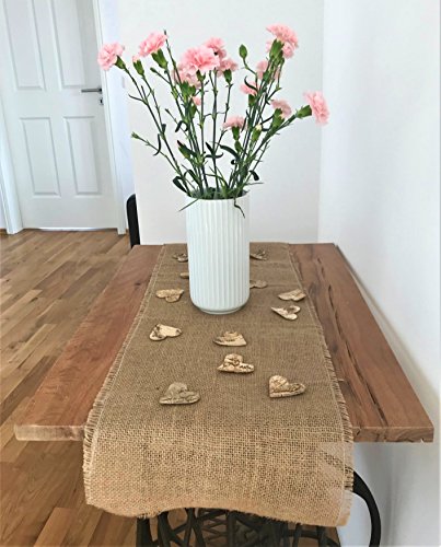 Khevga Runner tavolo Band iuta naturale 30 cm di