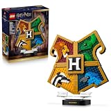 LEGO Harry Potter Escudo de Casa de Hogwarts – Juguete de Construcción – Úsalo para Decorar Exhibido en el Soporte – Descubre Objetos Ocultos...