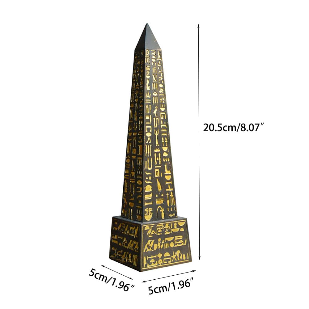 Amazon.co.jp: Lllunimon 古代エジプトのオベリスクの置物、樹脂