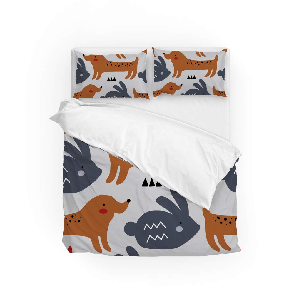 Parure de lit motif abstrait CHEHONG pour transformer l'ambiance de votre chambre moderne