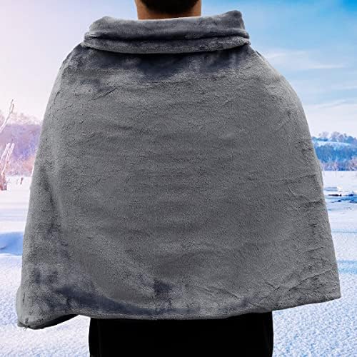 ti119themx USB Heated Blanket Electric Plush Throw with Integrated Safety System and Overheating Protection 3 Temperature Settings Soft Heated Throw Blanket Machine Washable for Bed Sofa Chair Car