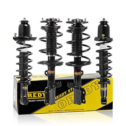 Oredy 4Pcs Front Rear Struts Assembly W/Coil Spring Replacement For 2003-2008 Toyota Corolla Excl. Xrs - 172114 172115 171373 #TOP29