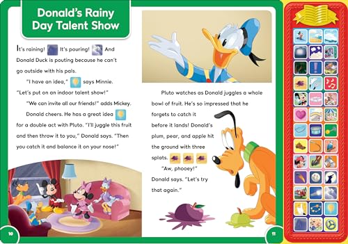 Disney Mickey Mouse & Friends - Minnie, Donald, Goofy, and More! Sound Storybook Treasury - 39-Button Sound Book - PI Kids - Image 3