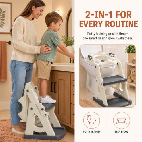 Potty Training Seat, Upgrade Toddler Toilet Seat for Kids Boys Girls,Toddler Toilet (Grey) — 사진 3