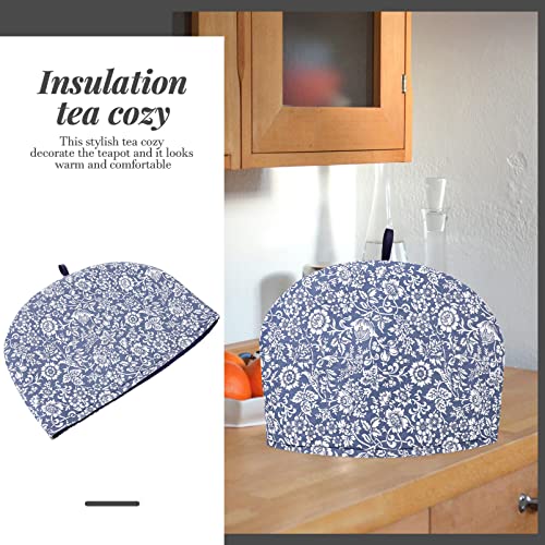 DOITOOL Insulated Teapot Warmer - Vintage Cotton Flower Printed Tea Cozy for Extended Warmth - Image 2