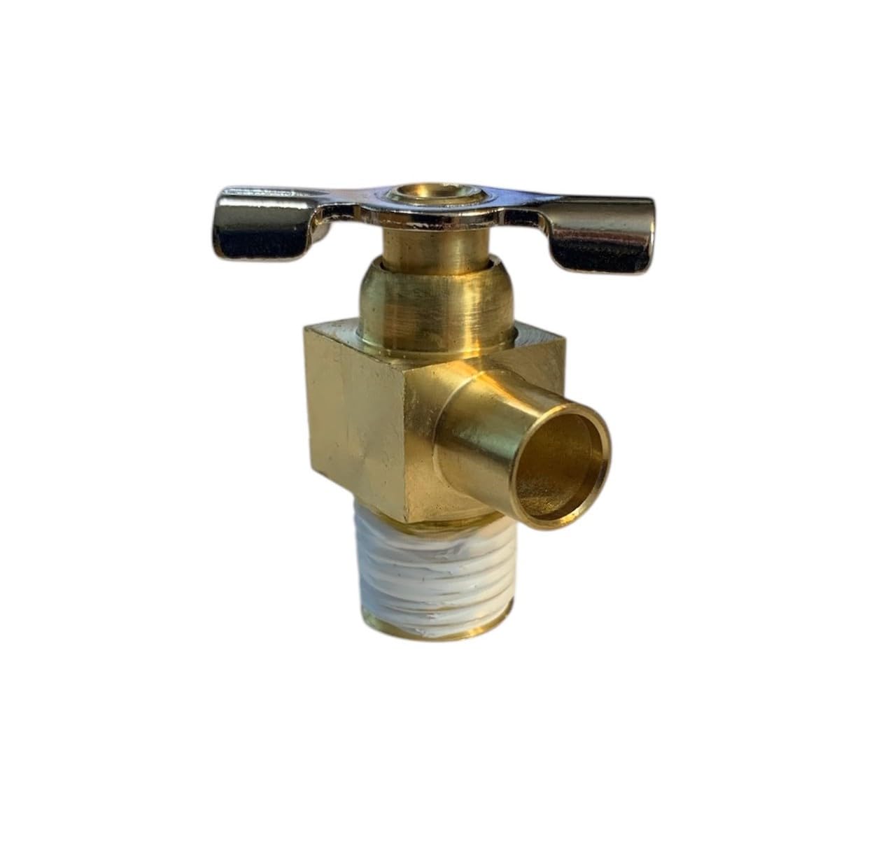 Sellerocity American Made 1/4 Inch NPT Size Universal Compressor Tank Drain Valve Petcock With Directional Orifice For Condensate Release
