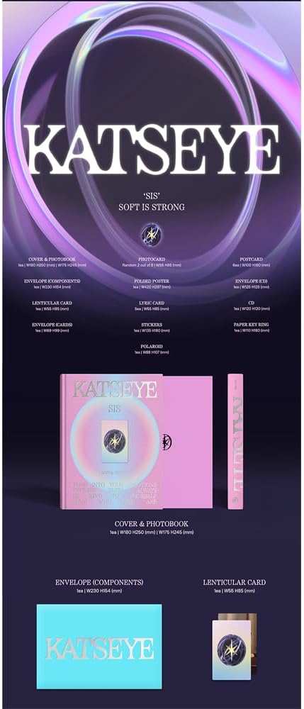 KATSEYE [1st EP Album SIS SOFT IS STRONG](SOFT Ver) + 3 Extra Photocards Set