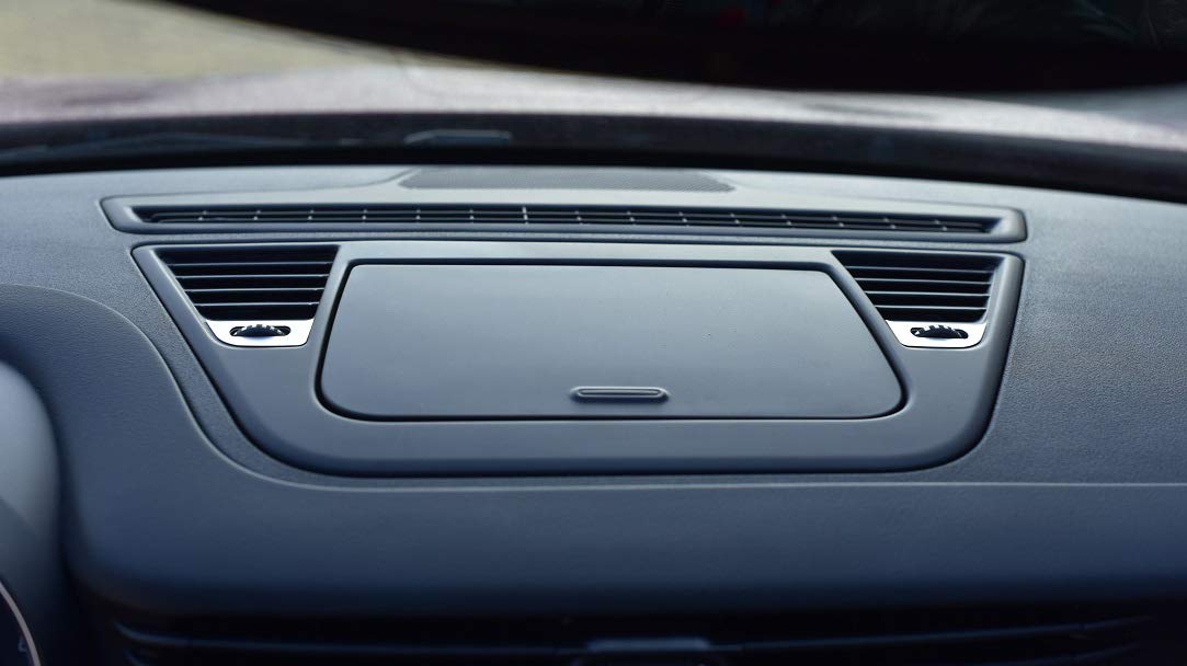 Copertura In Acciaio per Alfa_Romeo GIULIETTA - 2 Pezzi interruttori di aerazione Targa Cornice Inox Metallo Spazzolato Interni Fatto Su Misura Decorazioni Tuning Accessori