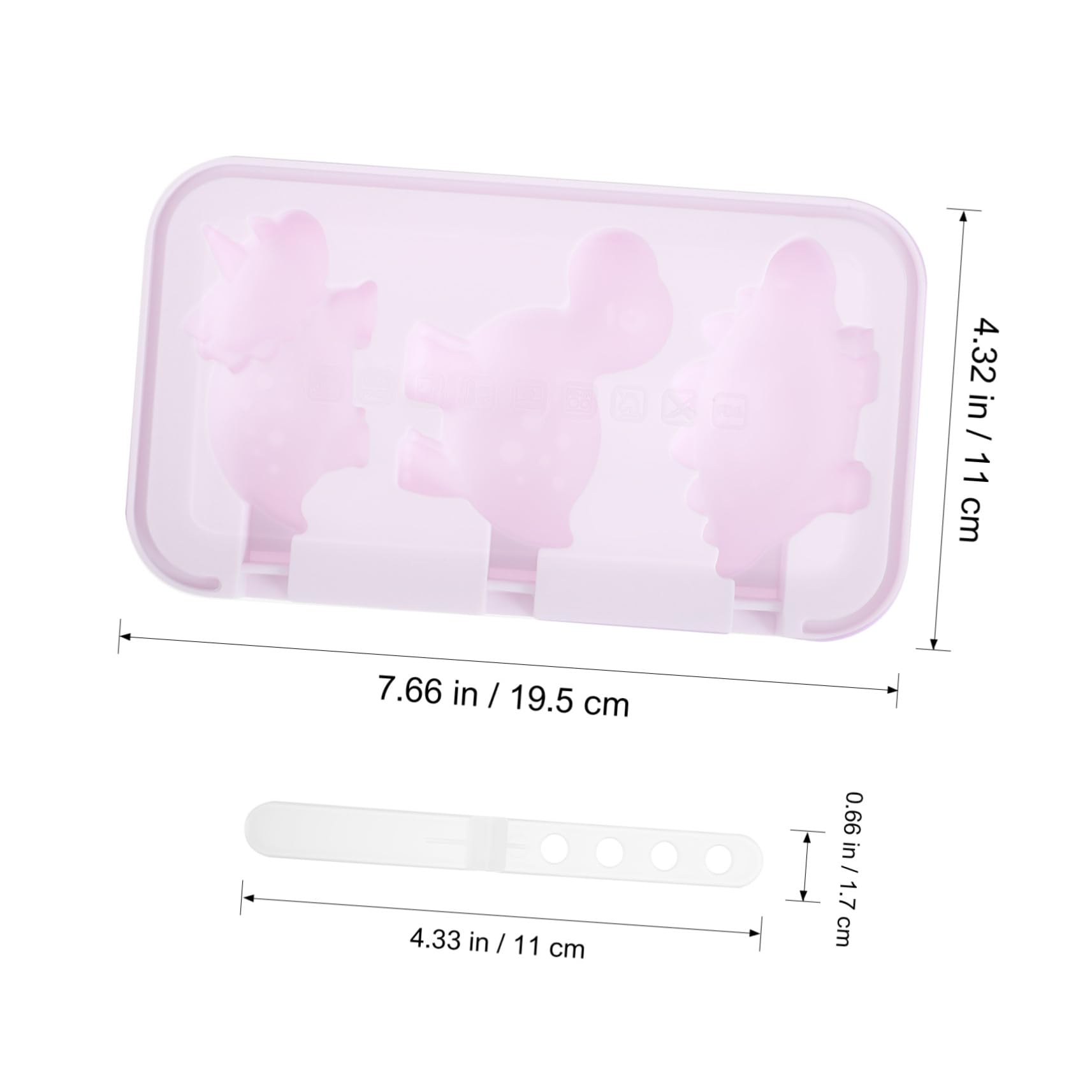Moule à Glace Réutilisable Moule à Mini-glace Créatif Soi-même 2pcs avec Couvercle en Silicone pour Fête Cuisine Maison