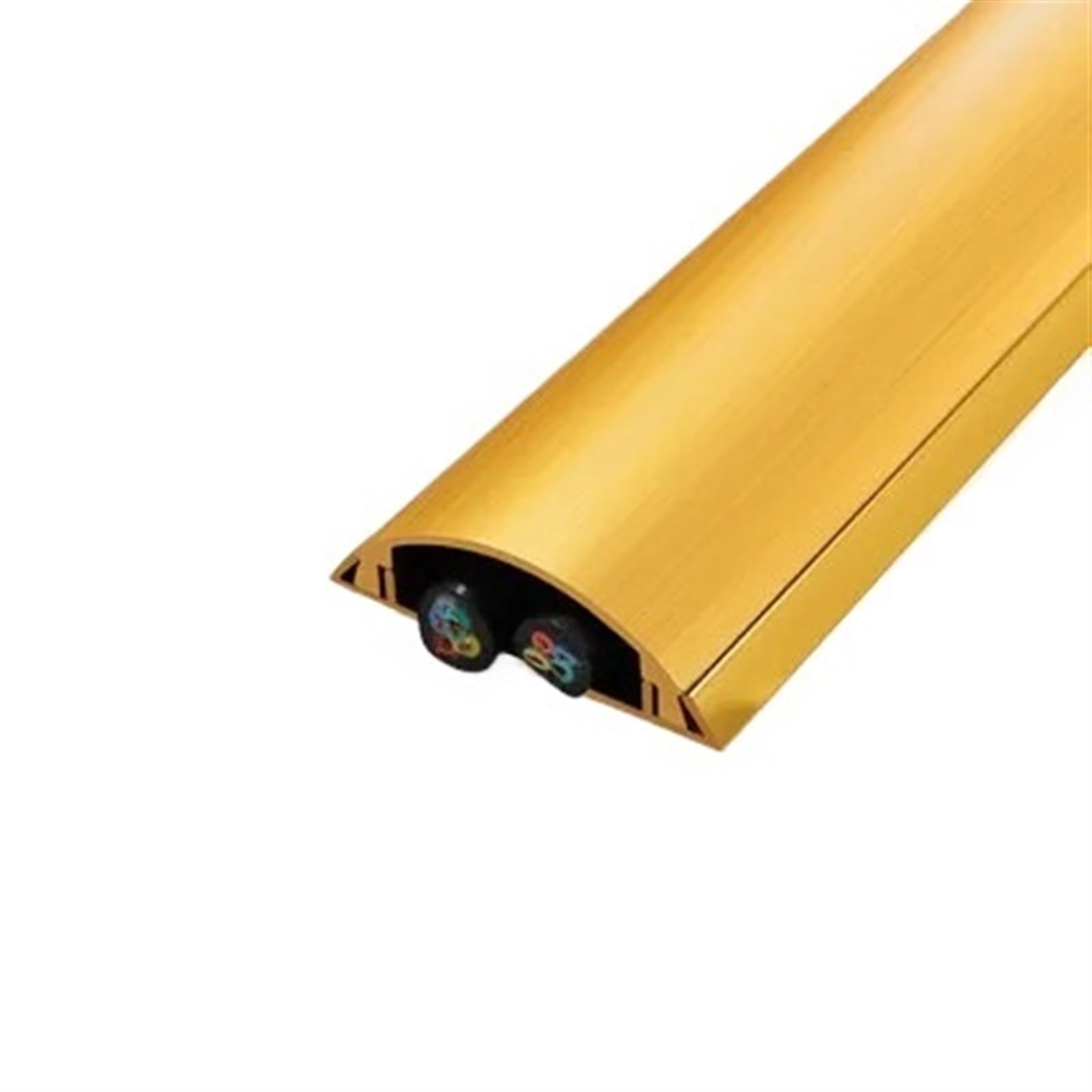 Rampa de Suelo de 30x8mm, gestión de Cables, Protector de Cables for Suelo, Cubierta de Cables for Suelo, Ocultar Cables en casa y Oficina Canaletas para Cableado(2pcs 50mmX13mm)
