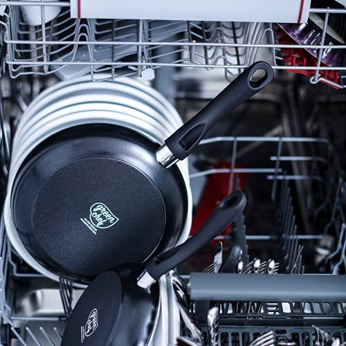 GreenChef Diamond Gezonde Keramische Anti-aanbak 28 cm/ 4,3 liter Sauteerpan met Deksel en 2 Zijgrepen, Koekenpan, PFAS-Vrij, Geschikt voor Inductie, Ovenbestendig tot 160˚C, Zwart - Image 6