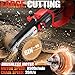 Cordless Pole Saw&Mini Chainsaw 2-IN-1, Electric Pole Saw With Two Batteries, Auto Lubrication, 6