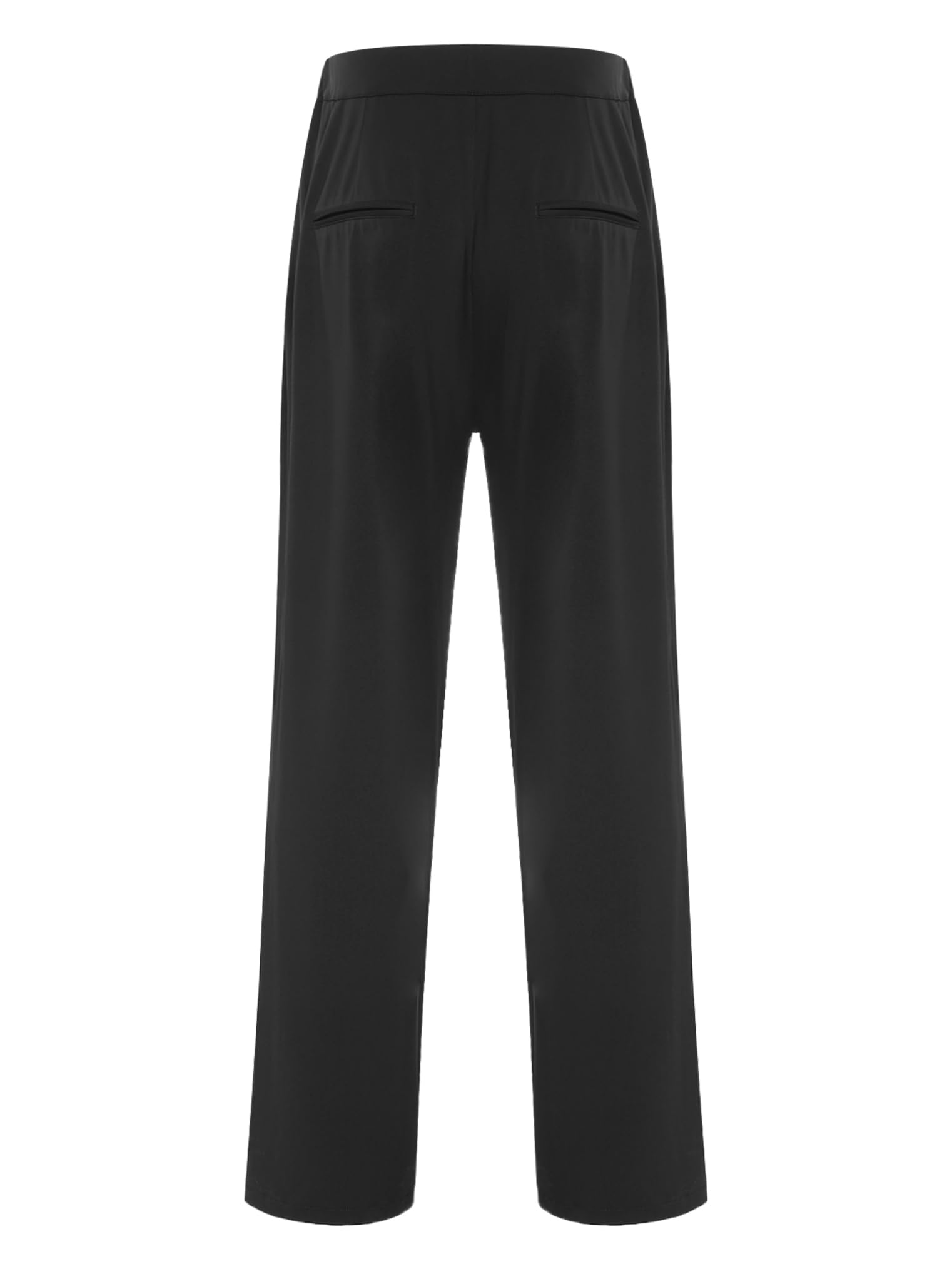 Choomomo Pantalones de baile para hombre, largos, rectos, pantalones de baile estándar, cintura alta, pantalones de jazz, actuaciones escénicas, competición, salón de baile