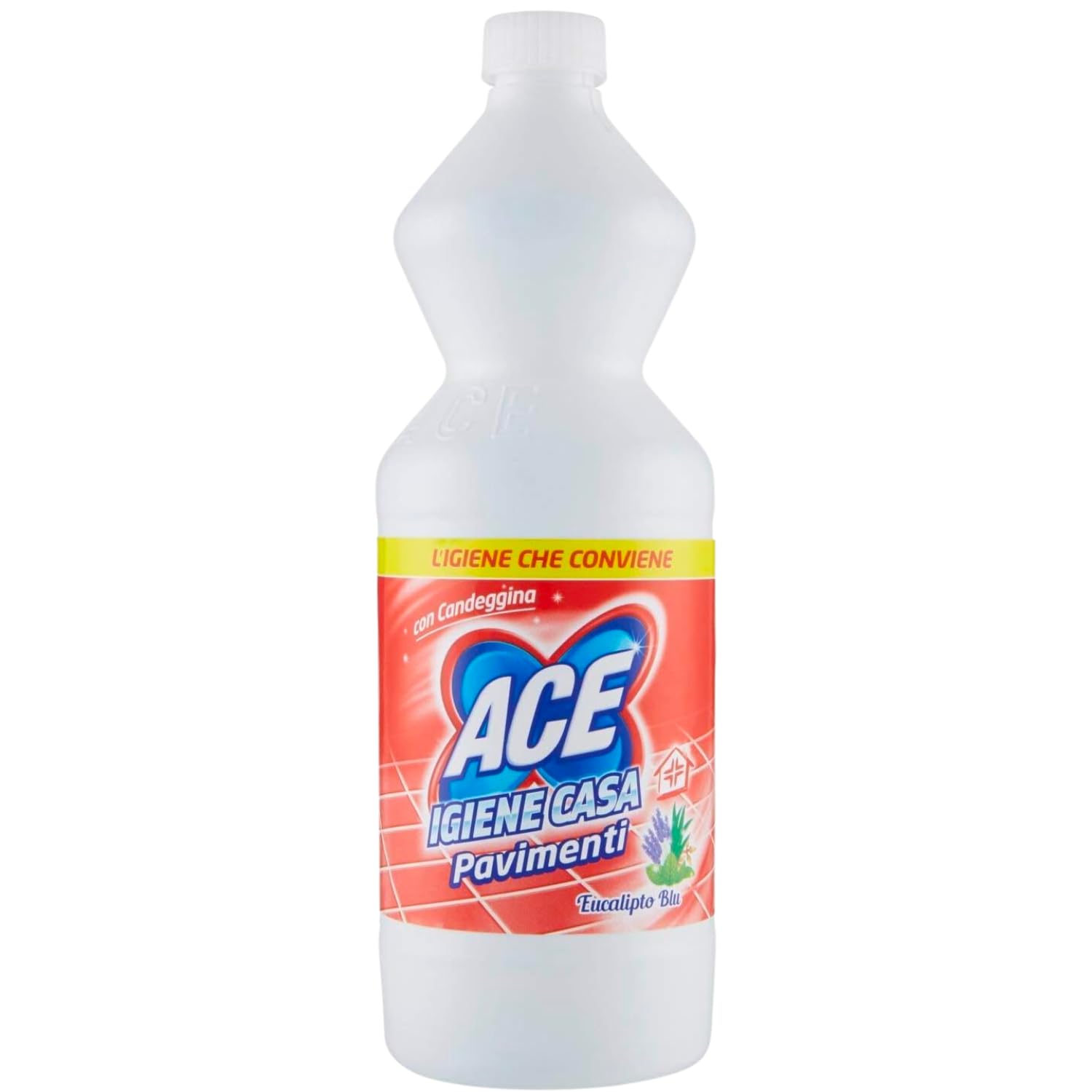 Detergente Pavimenti con Candeggina Profumo Eucalipto Blu 1L – Igiene Profonda kit con Spugna Brandizzata SPESA & RISPARMIO Inclusa – Variazioni 4/8/12 Pezzi (12)