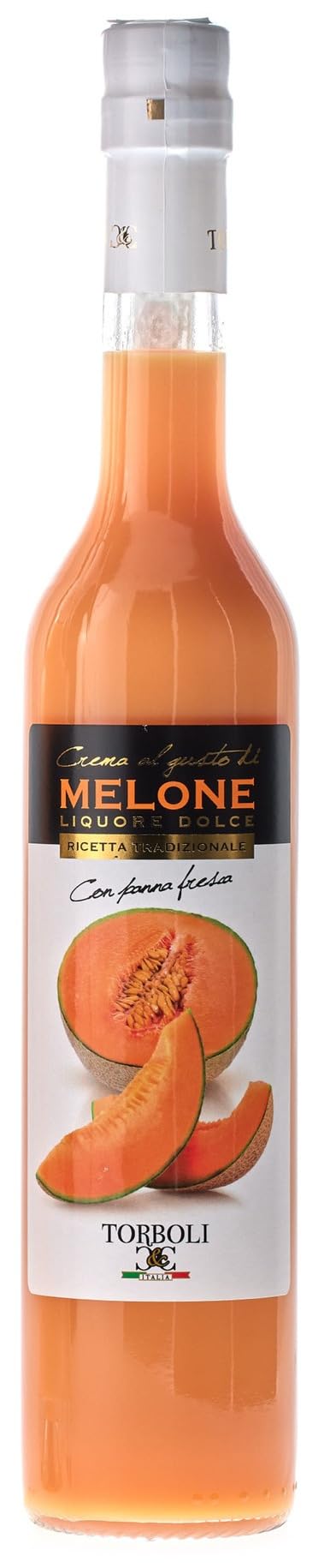 Torboli Melonenlikör | Crema Melone | Italienischer Likör | Frische Melonen | Cream (0,5l)