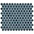 SomerTile Tribeca Hex 1" Glacier Blue 10.25" x 11.88" Porcelain Mosaic