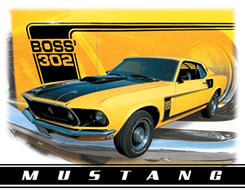 Ford Mustang BOSS 302 BLECHSCHILD USA NEU GROÃŸ S1255