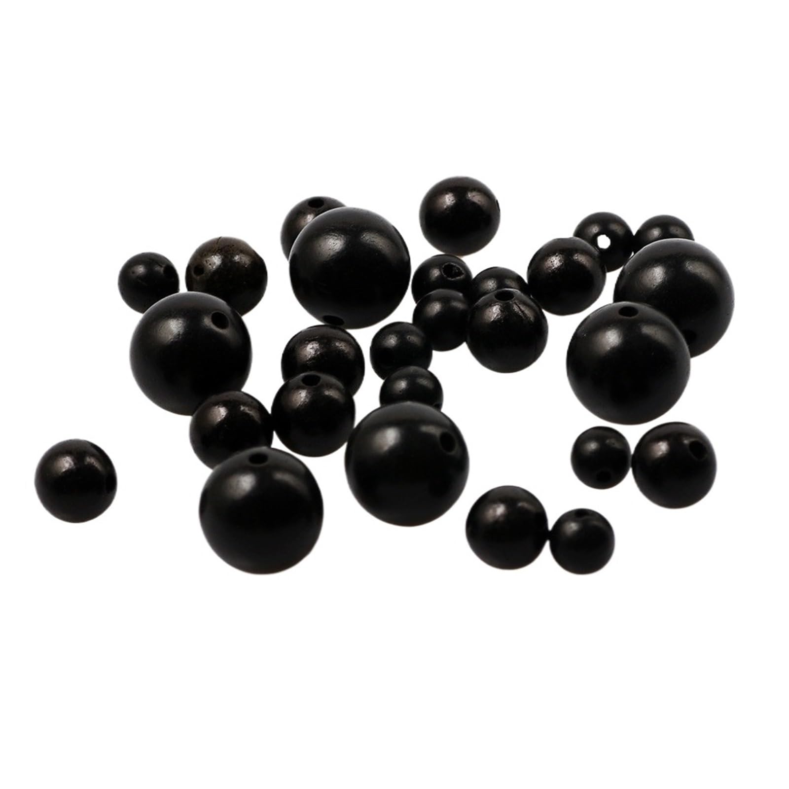 Cuentas de madera sándalo natural negro, redondas y sueltas, for hacer joyas, pulseras accesorios cuentas para Decoraciones Macrame