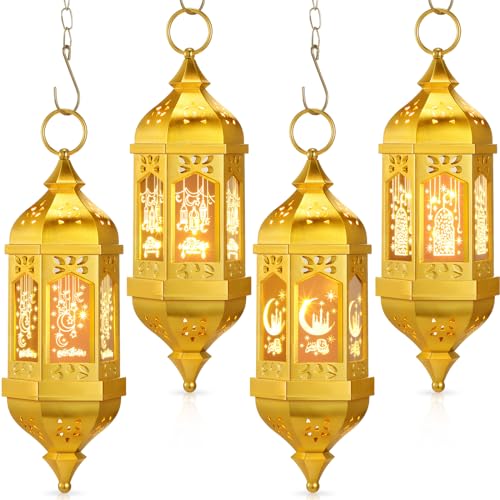 Farolillos de Ramadán Mubarak luces LED para decorar el porche y dar la bienvenida al Eid