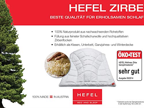 Zirbendecke Hefel Wellness Zirbe 135×200 cm für besonderen Schlafkomfort