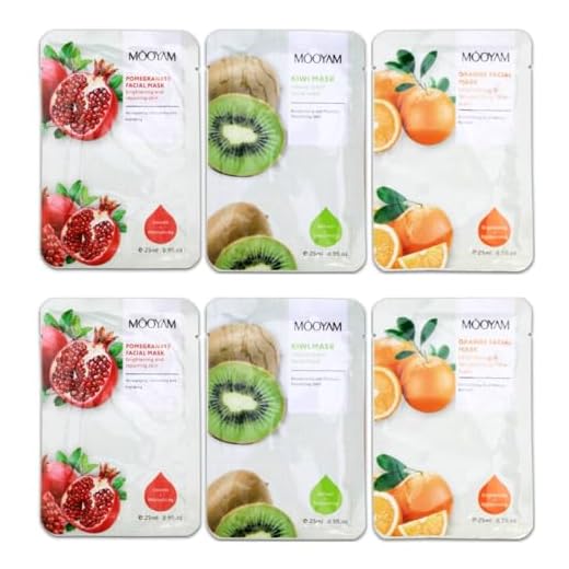 Mascarilla Facial Frutas Pack (10 ud) con Ácido Hialurónico (28ml) - Cosmética Coreana Facial Vegana - Skincare Coreano Hidratante, Mascarilla Facial Mujer